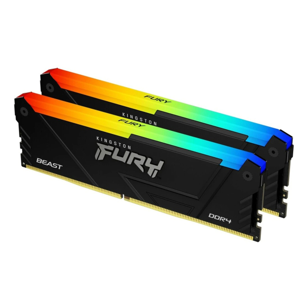 Оперативная память Kingston Fury Beast RGB (KF432C16BB2AK2/64) DDR4 64GB 3200MHz CL16 DIMM 2x32 RGB Dual Rank