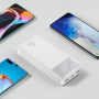 Внешний аккумулятор Baseus Bipow Digital Display Power bank 20000mAh 20W White Внешний аккумулятор Baseus Bipow Digital Display Power bank 20000mAh 20W White