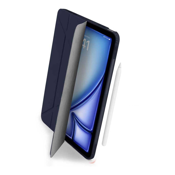 Чехол книжка для iPad Pro 13" M4 Gurdini Origami Case Тёмно-синий